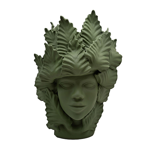 Moor's Head matgroene sculptuur