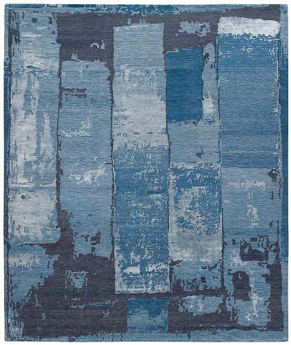 Boro 1 blauw vloerkleed