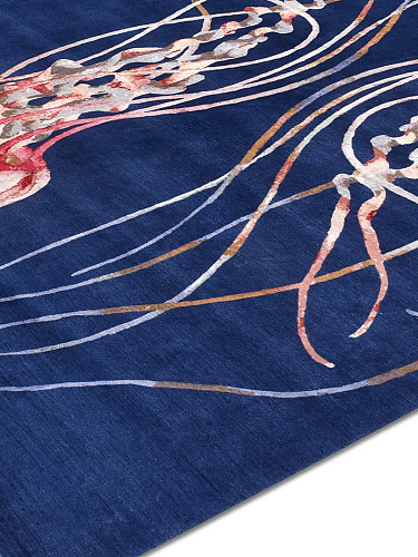 Jellyfish handgeknoopt vloerkleed