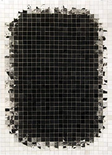 Mozaïek col.3 koeienhuid vloerkleed