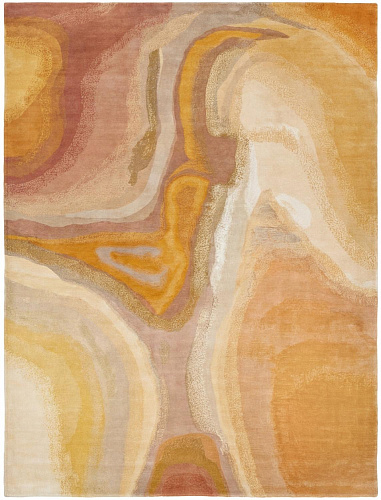 Amber Marble handgemaakt vloerkleed