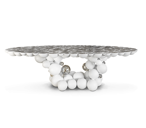 Orbit witte luxe eettafel