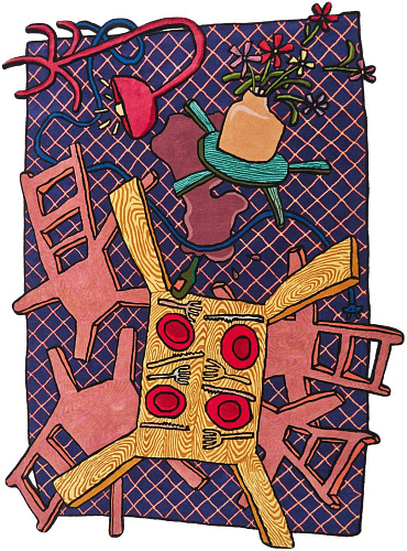 Flatter designer tapijt