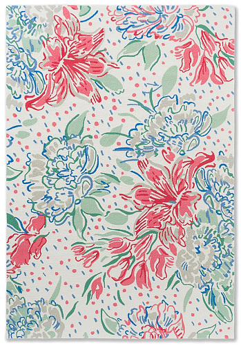 LA lilith klaproosrood outdoor vloerkleed