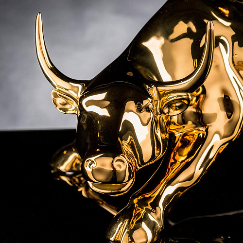 Wall Street stier sculptuur