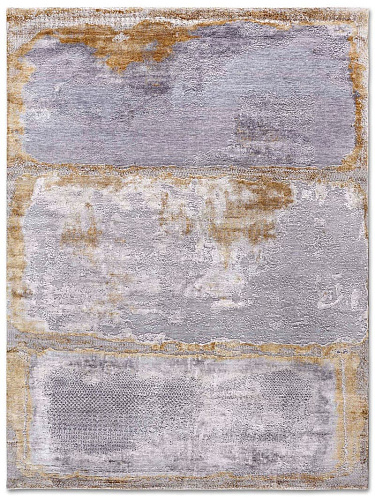 Silver White Grey handgeweven vloerkleed