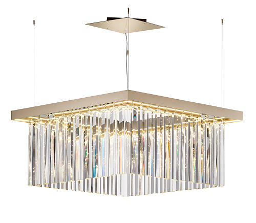 Kleine Rhombus Transparante Glas Kroonluchter