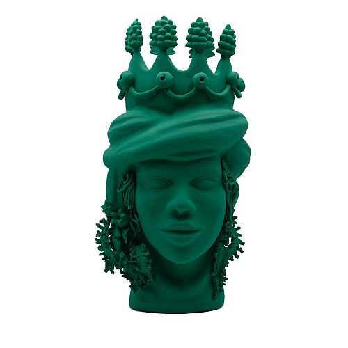 Moor's Head groene sculptuur