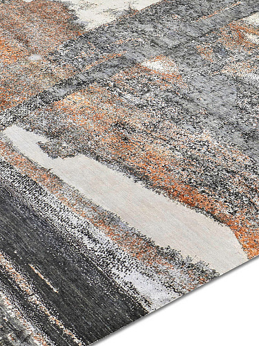 Copper handgeweven vloerkleed