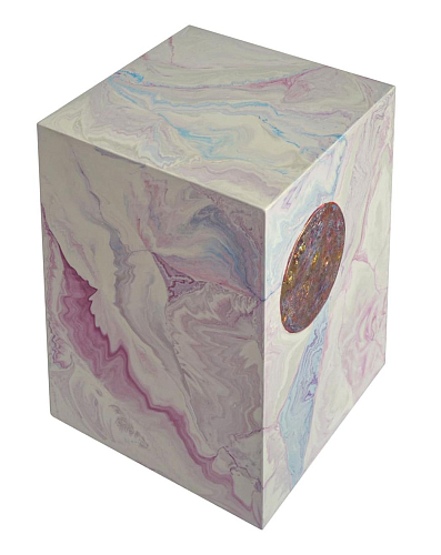 Roze Scagliola bijzettafel