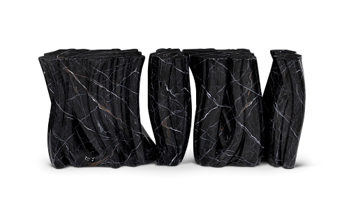 Monochrome faux-marmer premium dressoir