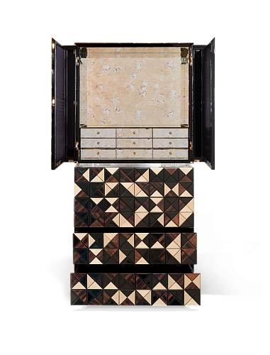 Mosaic II walnoten kast