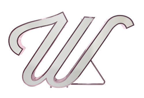 Wondrous Letter W lamp