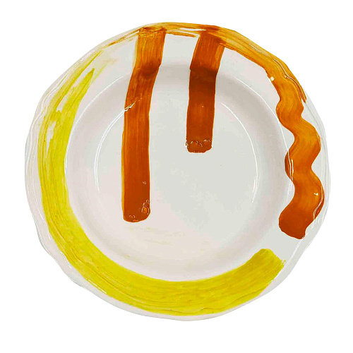 Handgemaakte keramische bord