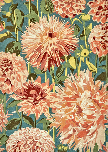 Dahlia koraal/wilderness tapijt