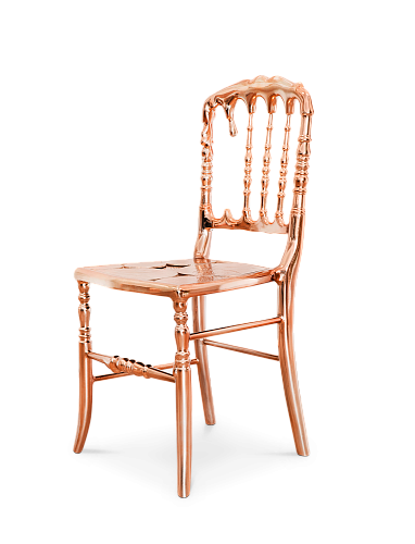 Empyrean koperen accent stoel