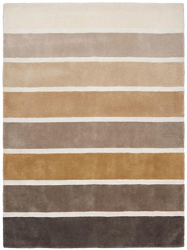 Layered Stripes Brown vloerkleed