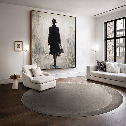 Moon rond vloerkleed