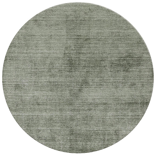 Rond bamboe zijde tapijt