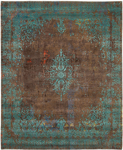 Ferrara artwork special rocked bruin blauw vloerkleed