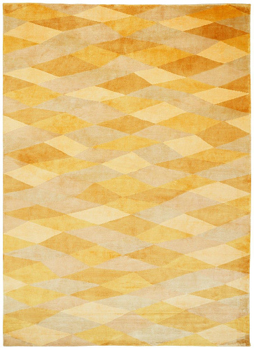 Losanghe ubriache goud designer vloerkleed