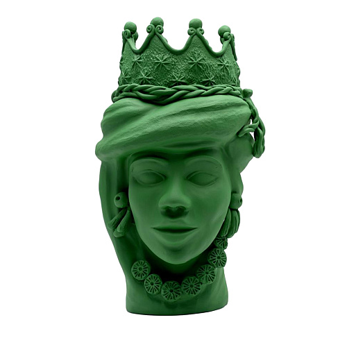 Moor's Head groene sculptuur