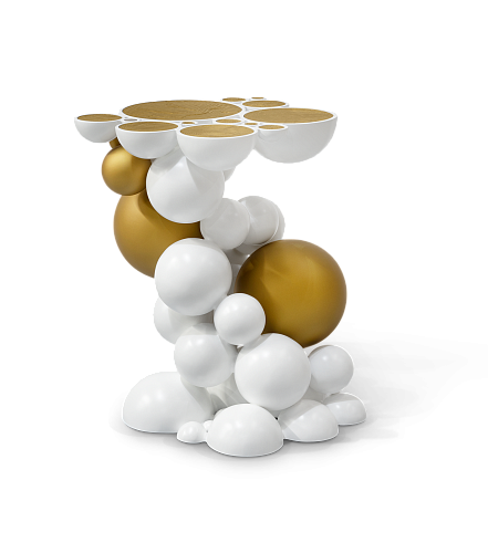 Orbit witte bijzettafel