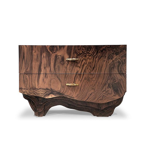 Houten nachtkastje