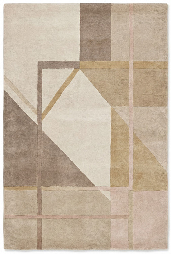 Stone Geometry handgemaakt vloerkleed