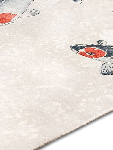 Fish Sand luxe handgeknoopt vloerkleed