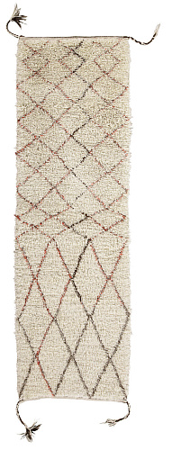 Zigzag rood zwart vloerkleed