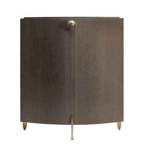Parel glans kast met bronzen accenten