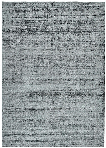 Poederblauw banaan zijde vloerkleed