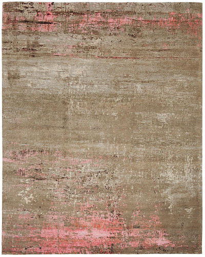 Artwork 19 veelkleurig roze vloerkleed