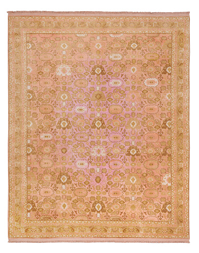 Bidjar bruin roze vloerkleed