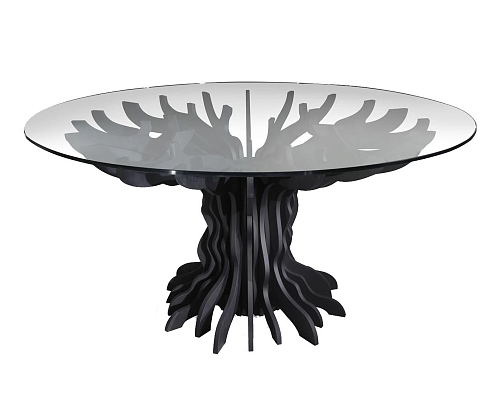 Zwarte Glazen Eettafel
