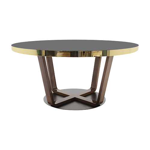 Ermione glazen eettafel