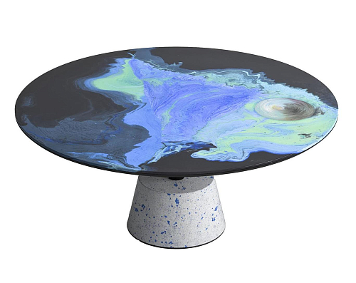 Astraliti ronde metalen salontafel