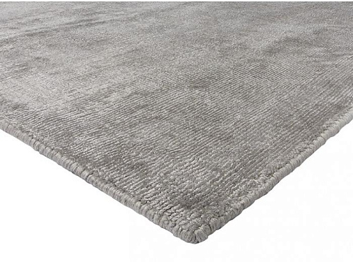 Glanzend Light Grey handloom tapijt