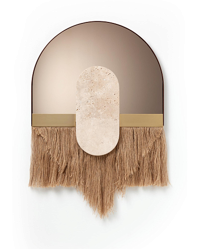 Souk Ecru Cream decoratieve wandspiegel