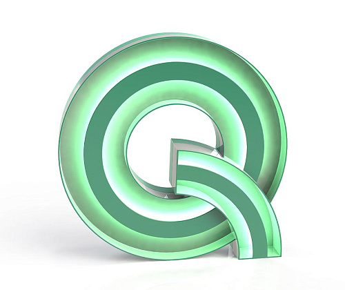 Quirky Letter Q lamp