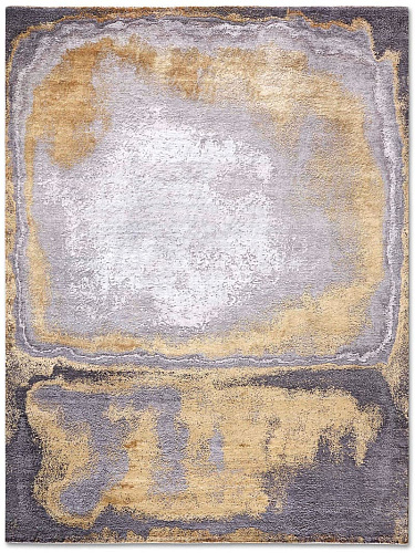 Gold on Grey handgeweven tapijt