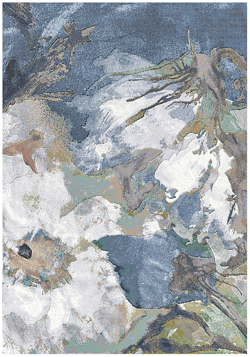 Bloemen modern tapijt