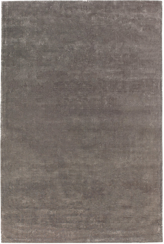 Luxe effen Grey vloerkleed