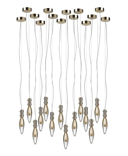 Murano Drops 14-Lichts Hanglamp