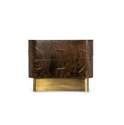 Designer houten nachtkastje