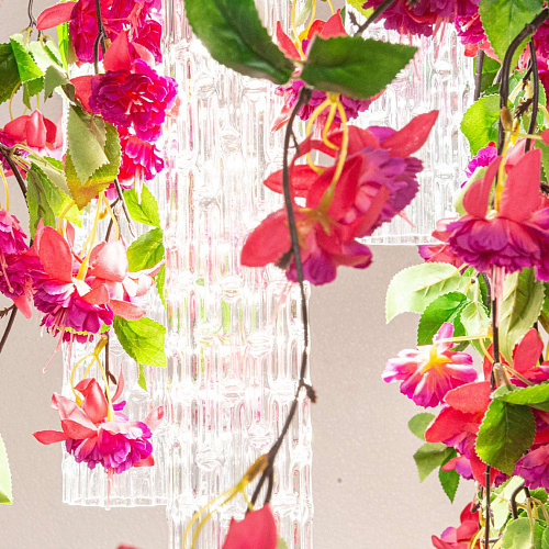 Pink Cascade kleine kroonluchter
