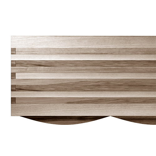 Onda grijze massief walnoten dressoir