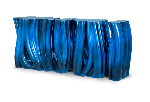 Monochrome blauw premium dressoir