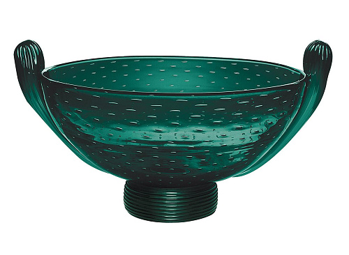 Groene Murano glazen schaal